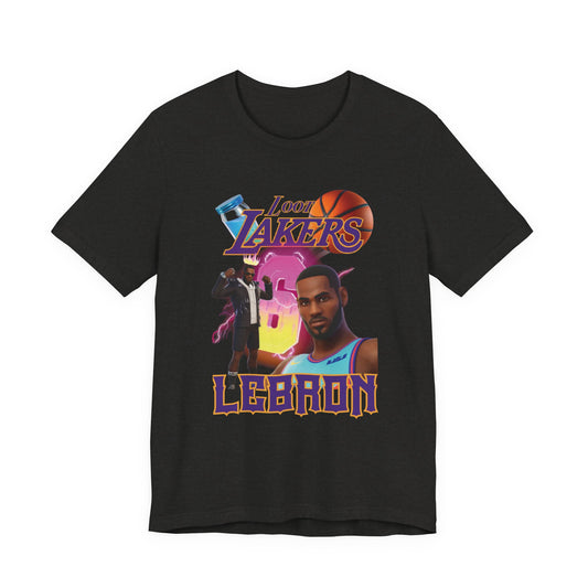 LeBron Loot Lakers Retro Basketball Tee