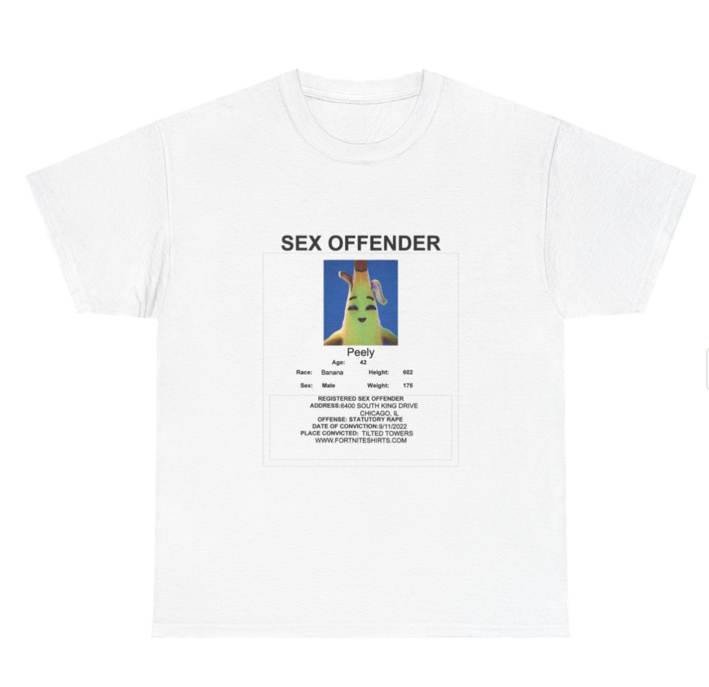 'Sex Offender' Peely t-Shirt